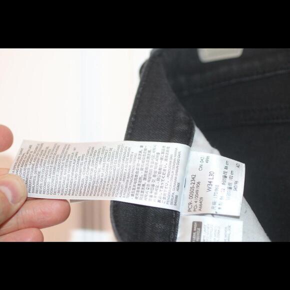 Levi's 505 Regular Fit Jeans - Black, 34Wx30L Mens Work Casual Jeans Levi Straus - Picture 8 of 13